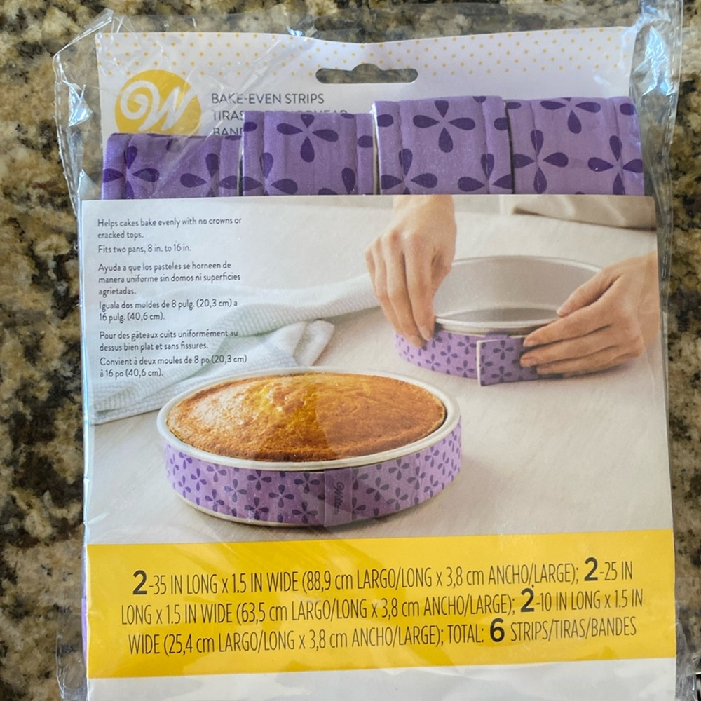 Wilton bake-even strips - 2 packs of 6